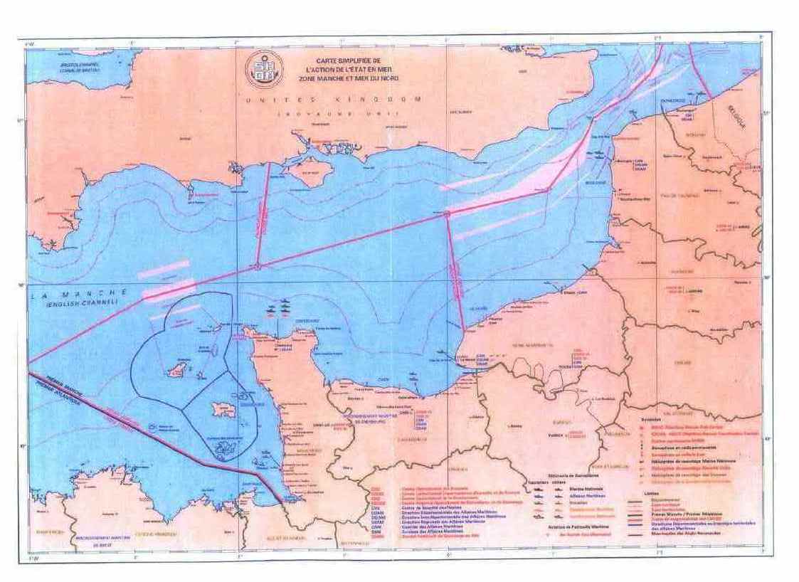 Délimitation des zones et mers dans la Manche Mer du Nord et Mers
